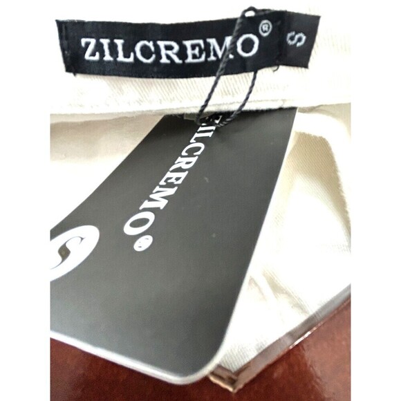 New Zilcremo Women S White Denim Shirt Dress Long Sleeve Jean Button Up 1059T2 - Picture 10 of 12